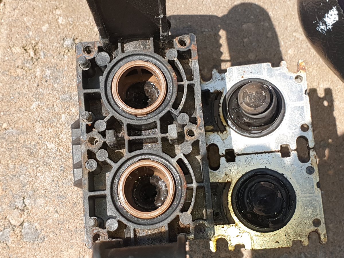 inside old valve